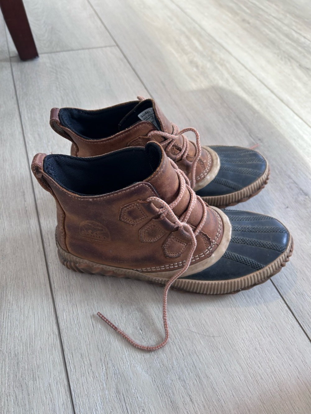 Sorel Out ‘N About Plus Waterproof Duck Boots Lace Up Rain Shoes Everyday